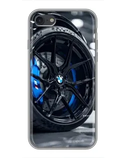 Чехол для iPhone 7 с картинкой «Колесо BMW вблизи»