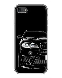 Чехол для iPhone 7 с картинкой «Темный силуэт BMW»