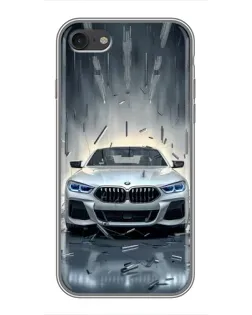 Чехол для iPhone 7 с картинкой «BMW в свете фар»