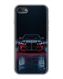 Чехол для iPhone 7 с картинкой «BMW на мокрой дороге»