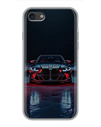 Чехол для iPhone 7 с картинкой «BMW на мокрой дороге»