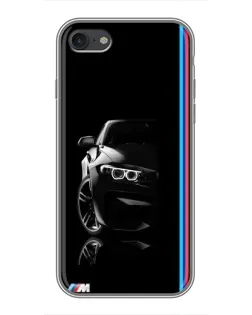 Чехол для iPhone 7 с картинкой «Силуэт BMW в темноте»