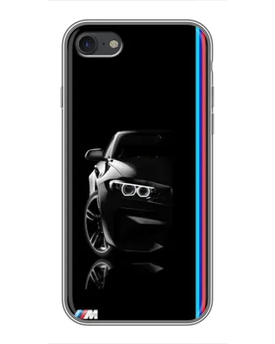 Чехол для iPhone 7 с картинкой «Силуэт BMW в темноте»