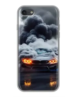 Чехол для iPhone 7 с картинкой «BMW в дыму»