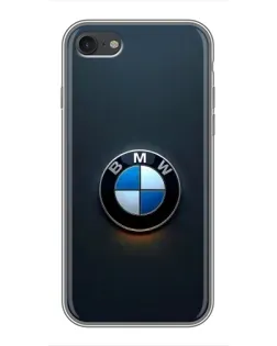 Чехол для iPhone 7 с картинкой «Логотип BMW — минимализм»