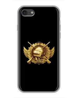 Чехол для iPhone 7 с картинкой «PUBG — оранжевый градиент»