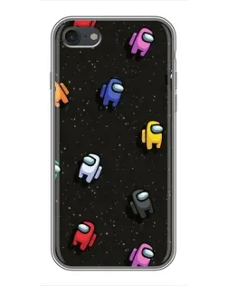 Чохол для iPhone 7 з картинкою «Космічний патерн Among Us» Чохол для iPhone 7 з картинкою «Космічний патерн Among Us»