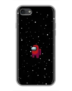 Чехол для iPhone 7 с картинкой «Красный Among Us»