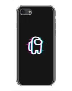 Чехол для iPhone 7 с картинкой «Among Us неон»