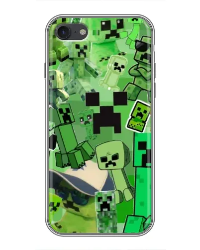 Чохол для iPhone 7 з картинкою «Кріпери Minecraft» Чохол для iPhone 7 з картинкою «Кріпери Minecraft»