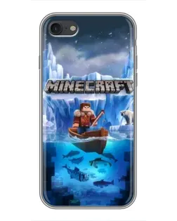 Чохол для iPhone 7 з картинкою «Minecraft льодянийсвіт»