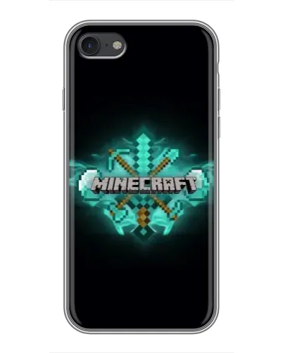 Чохол для iPhone 7 з картинкою «Minecraft Diamond лого» Чохол для iPhone 7 з картинкою «Minecraft Diamond лого»