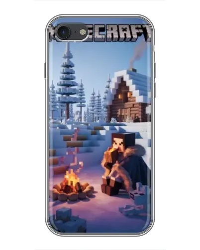 Чохол для iPhone 7 з картинкою «Зимовий Minecraft» Чохол для iPhone 7 з картинкою «Зимовий Minecraft»