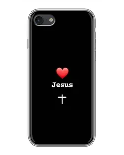 Чохол для iPhone 7 з картинкою «Серце - Jesus»
