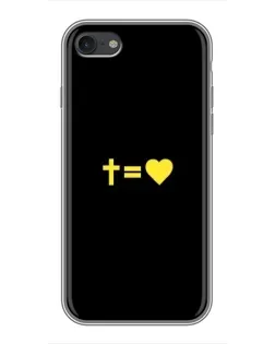 Чохол для iPhone 7 з картинкою «Серце та Хрест»
