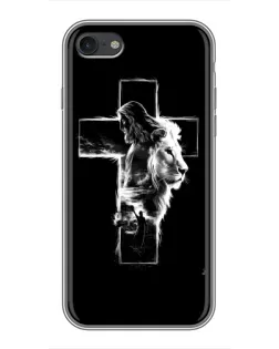 Чехол для iPhone 7 с картинкой «Сияющий крест Jesus»