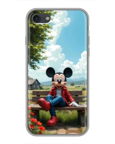 Чехол для iPhone 7 с картинкой «Микки на скамейке» Чехол для iPhone 7 с картинкой «Микки на скамейке»