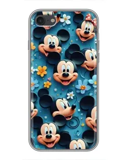 Чехол для iPhone 7 с картинкой «Паттерн Микки и Минни»