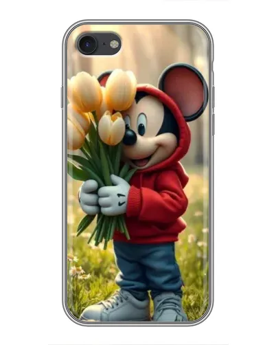 Чехол для iPhone 7 с картинкой «Микки с тюльпанами» Чехол для iPhone 7 с картинкой «Микки с тюльпанами»