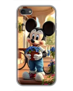 Чехол для iPhone 7 с картинкой «Микки садовод»