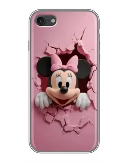 Чехол для iPhone 7 с картинкой «Минни сквозь стену»