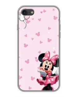 Чехол для iPhone 7 с картинкой «Минни Маус и сердечки»