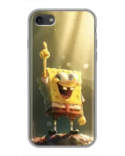 Чехол для iPhone 7 с картинкой «Сияющий Спанч Боб»