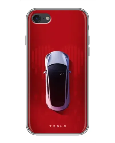 Чехол для iPhone 7 с картинкой «Tesla Top View»