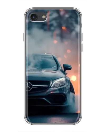 Чехол для iPhone 7 с картинкой «Mercedes — ночной город»