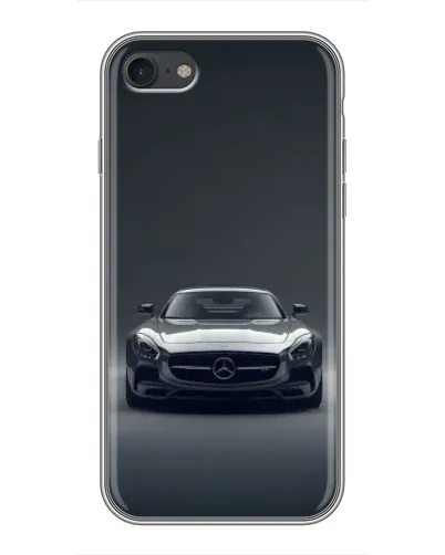 Чехол для iPhone 7 с картинкой «Mercedes на черном»