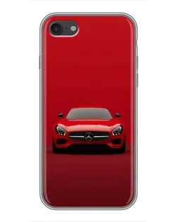 Чехол для iPhone 7 с картинкой «Красный Mercedes AMG»