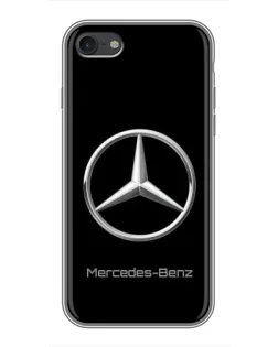Чехол для iPhone 7 с картинкой «Mercedes Silver Logo»