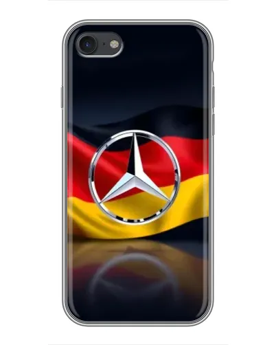 Чехол для iPhone 7 с картинкой «Mercedes — флаг Германии»