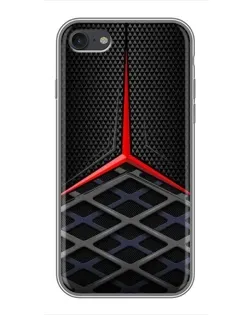 Чехол для iPhone 7 с картинкой «Mercedes Carbon Grid»
