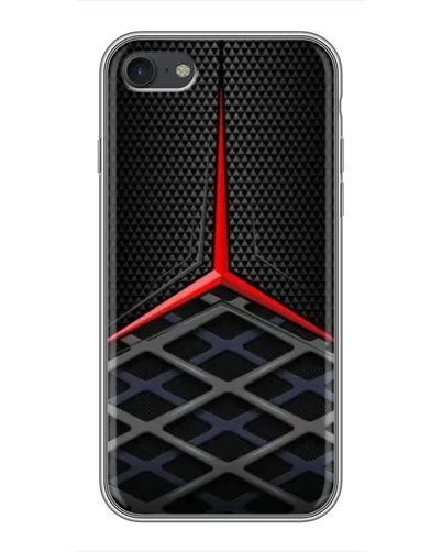 Чехол для iPhone 7 с картинкой «Mercedes Carbon Grid»