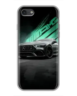 Чехол для iPhone 7 с картинкой «Темный Mercedes AMG»