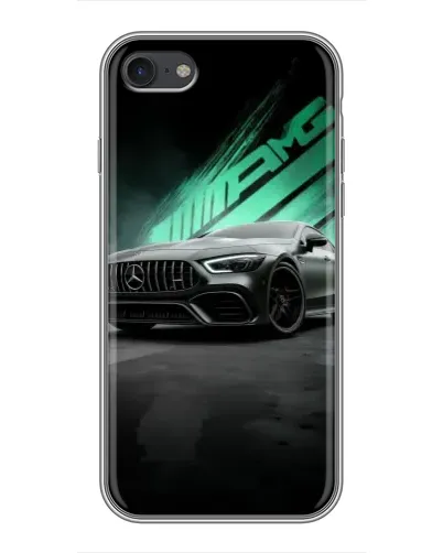 Чехол для iPhone 7 с картинкой «Темный Mercedes AMG»