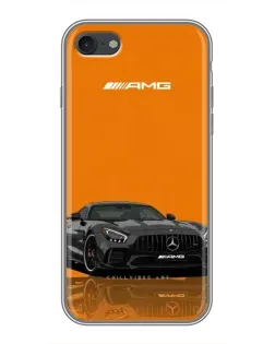 Чехол для iPhone 7 с картинкой «Оранжевый Mercedes AMG»