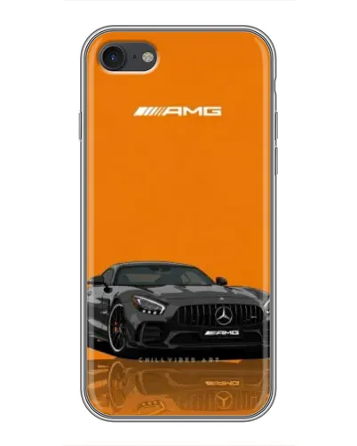 Чехол для iPhone 7 с картинкой «Оранжевый Mercedes AMG»