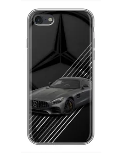 Чехол для iPhone 7 с картинкой «Mercedes AMG — графика»