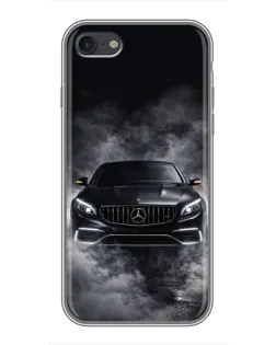 Чехол для iPhone 7 с картинкой «Mercedes в дыму»