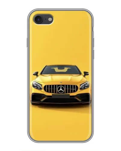 Чехол для iPhone 7 с картинкой «Желтый Mercedes GT»