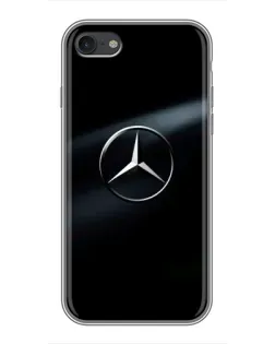 Чехол для iPhone 7 с картинкой «Mercedes на металле»