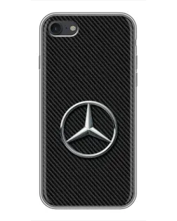Чехол для iPhone 7 с картинкой «Карбоновый Mercedes стиль»