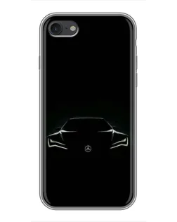 Чехол для iPhone 7 с картинкой «Mercedes — силуэт авто»