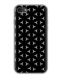 Чехол для iPhone 7 с картинкой «Mercedes паттерн звезд»