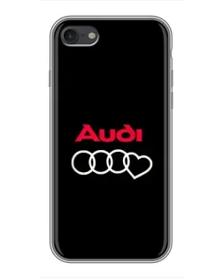 Чехол для iPhone 7 с картинкой «Логотип Audi Heart»