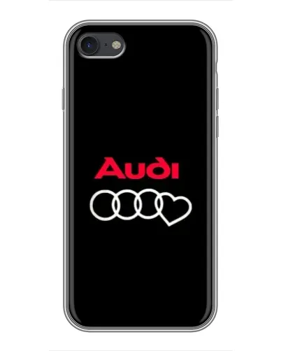 Чехол для iPhone 7 с картинкой «Логотип Audi Heart»