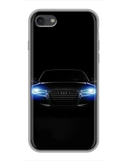 Чехол для iPhone 7 с картинкой «Audi в неоне»