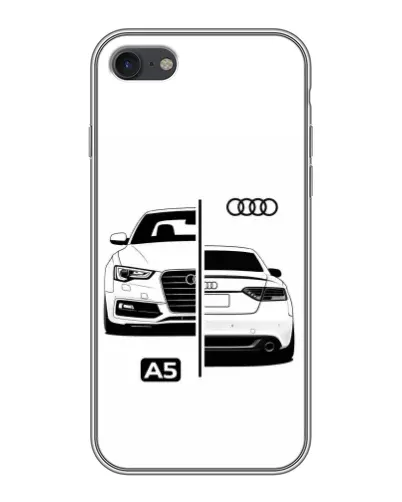 Чехол для iPhone 7 с картинкой «Audi — контрастный дизайн»